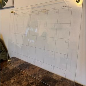 Glass calendar